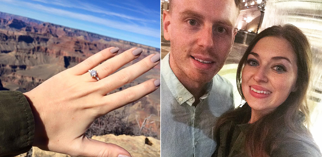 engagement ring - grand canyon proposal