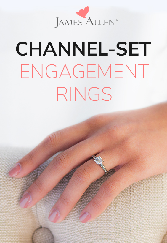 channel set engagement rings pin pinterest