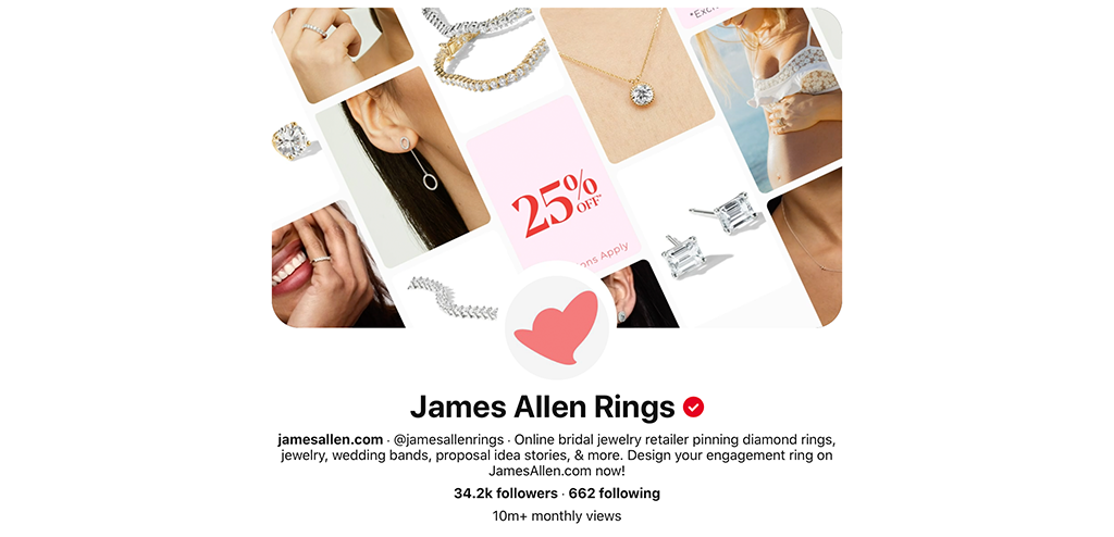 James Allen's Pinterest account