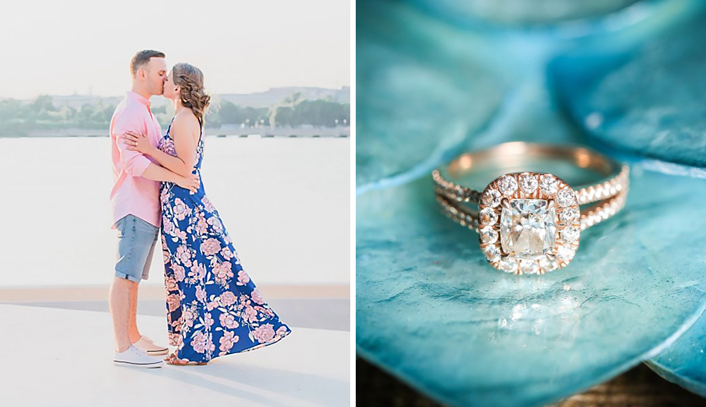 summer proposal tips split shank cushion engagement ring