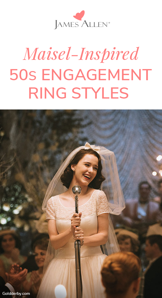 1950s engagement rings the marvelous mrs. maisel pin pinterest