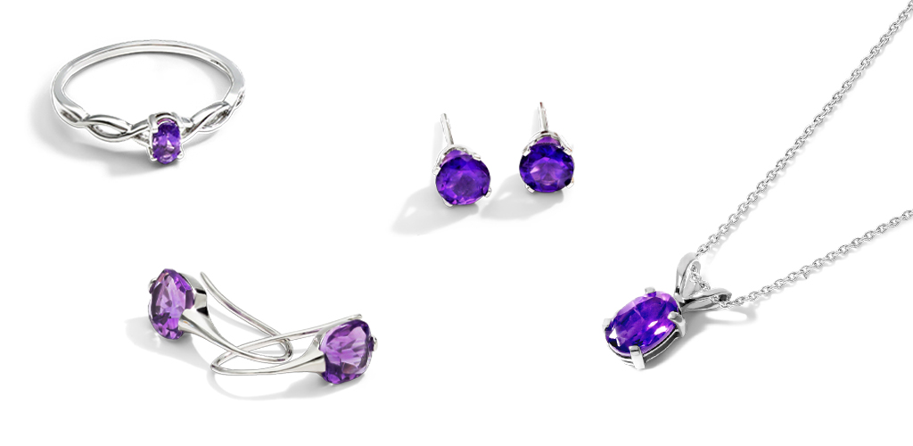 B Jewelry Collection 'Humilty & Power' Purple Quartz Pendant Necklace