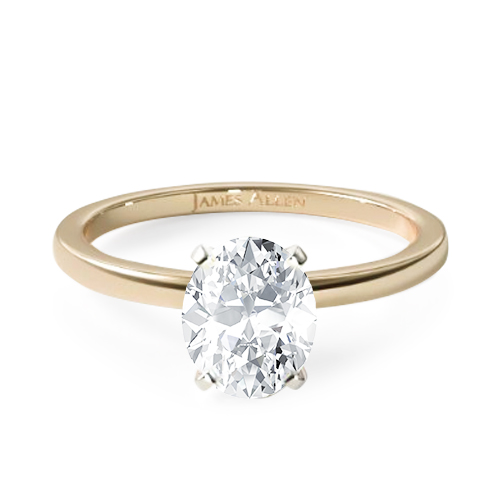 14K Yellow Gold 1.5mm Comfort Fit Engagement Ring