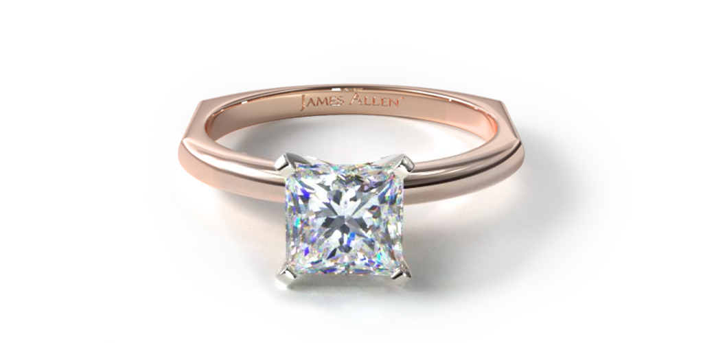 14K Rose Gold Perfect Fit Solitaire Engagement Ring