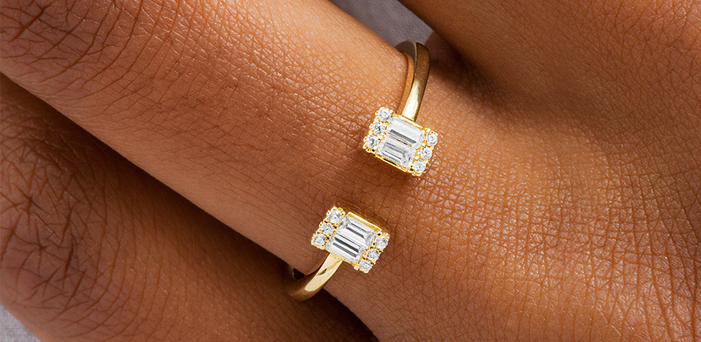14K Yellow Gold Open Luxe Diamond Ring