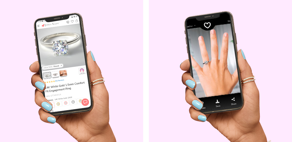 Try Your Hand at James Allen's Virtual Engagement Ring Try-On