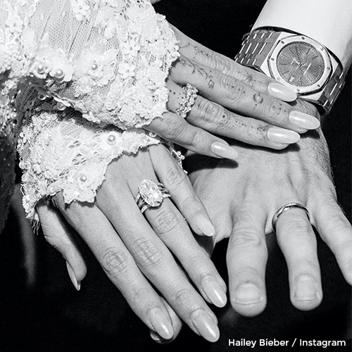 The 51 Most Unique Celebrity Engagement Rings, From Hailey Bieber to  Beyoncé | Celebrity engagement rings, Sterling silver wedding rings, Wedding  ring for her