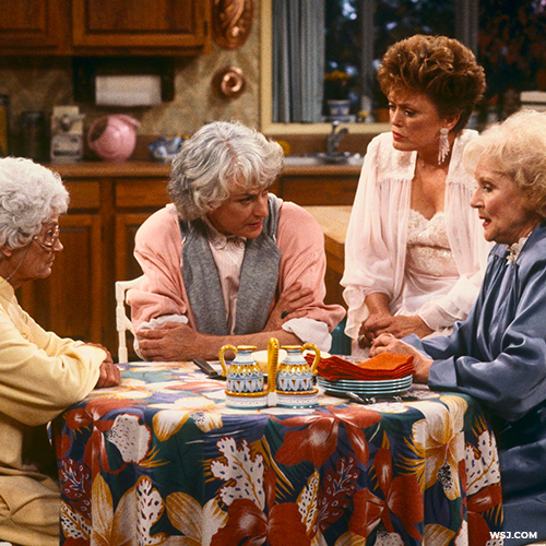 The golden girls around the table