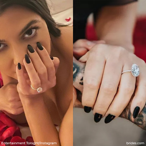 kourtney and travis engaged ring