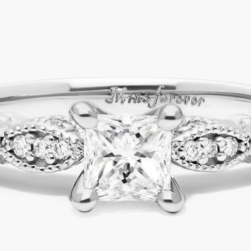 Roman + Jules Pavé White Diamond Braided Infinity Diamond Band Set in –  Blacy's Vault