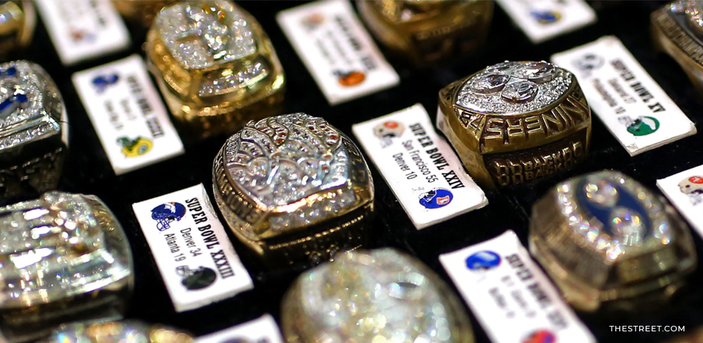 Collection of Super Bowl Rings