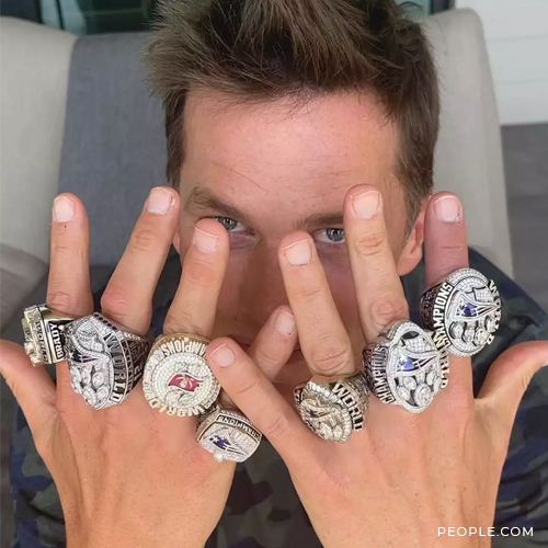 Tom Brady And His Super Bowl Rings