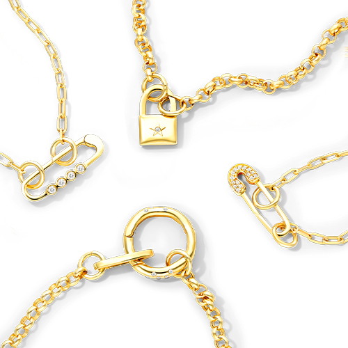 A variety of yellow gold lockets 
