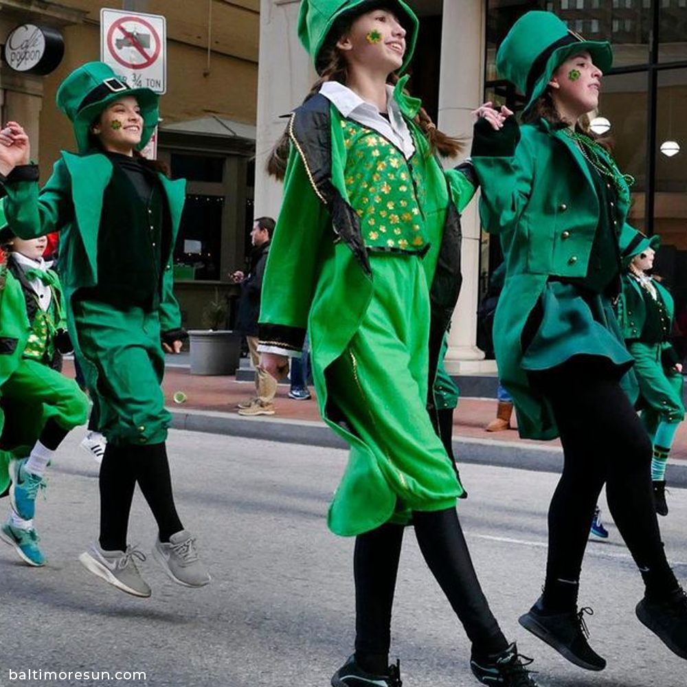 Dancers for St. Patrick's Day in Boston