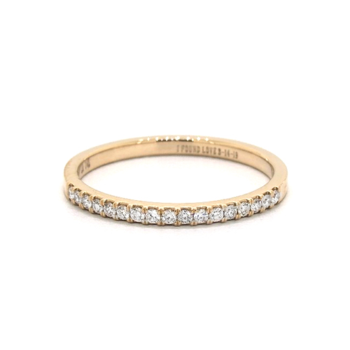 14K Yellow Gold Matching Pavé Wedding Band