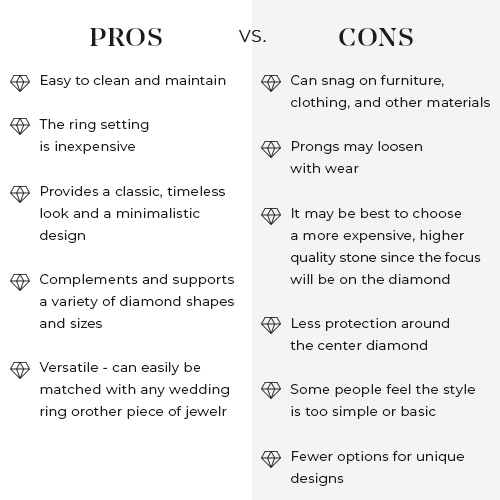 Pros and Cons of a Solitaire engagement rings