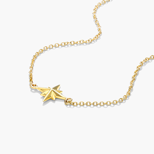 14K Yellow Gold North Star Bracelet