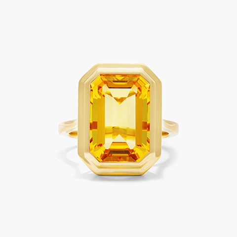 citrine engagement rings