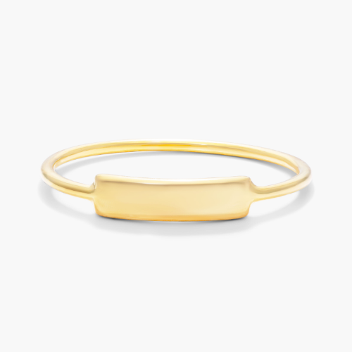 14K Yellow Gold Plate Ring