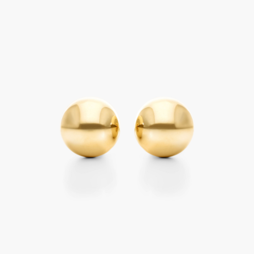 14K Yellow Gold 5mm Ball Stud Earrings