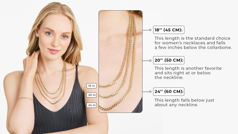 Necklace Size Chart: How To Find The Best Necklace For You