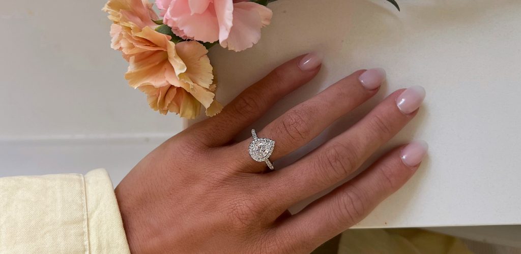 Cheap teardrop on sale engagement rings