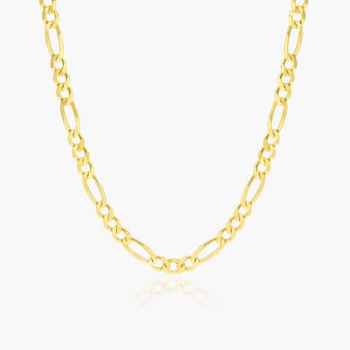 14K_Yellow_Gold_4.5mm_Figaro_Chain_Necklace_18_Inches