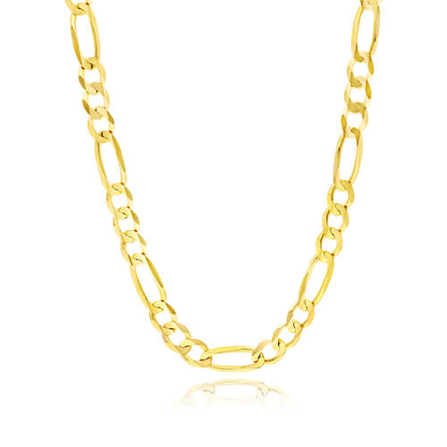 14K Yellow Gold 6mm Figaro Chain Necklace - 24 Inches