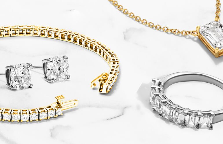 Discover Fancy Shaped Lab Created Diamond Jewelry 