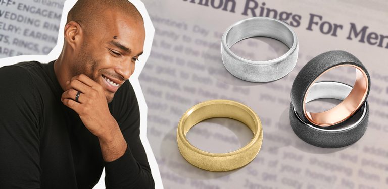 The 2023 Guide To Wedding Bands And Fashion Rings For Men 768x375 
