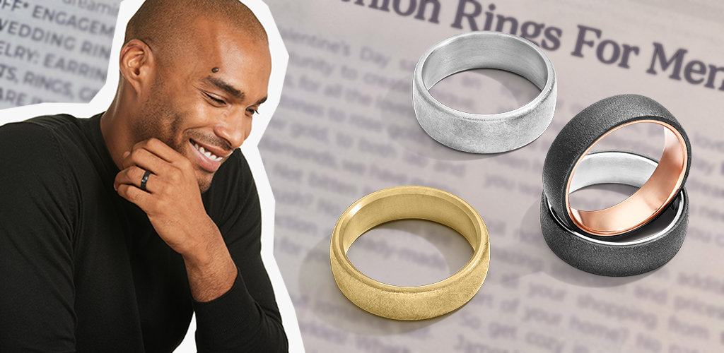 Cool men's wedding on sale bands