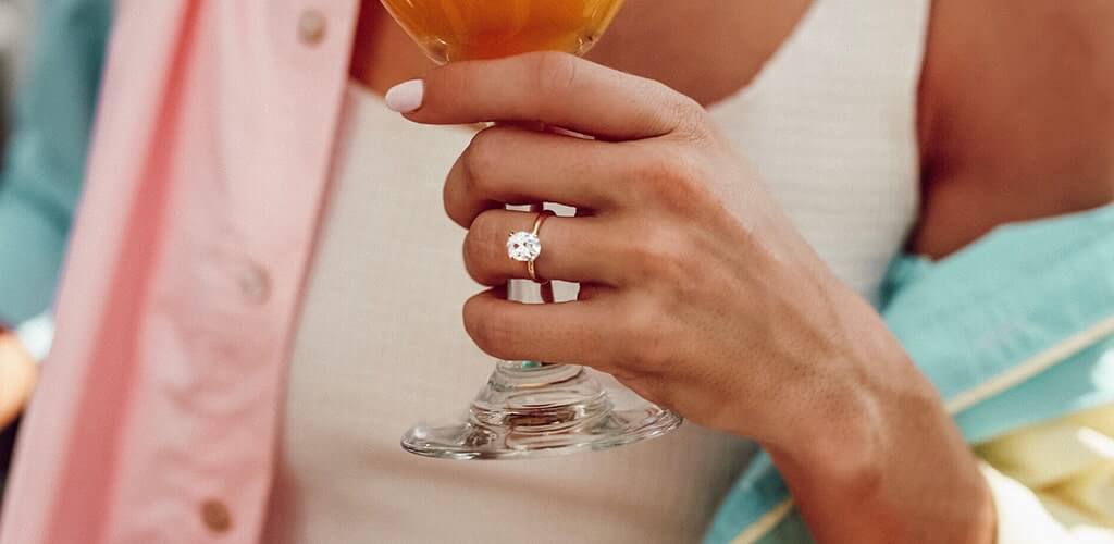 Oval Diamond Engagement Ring 