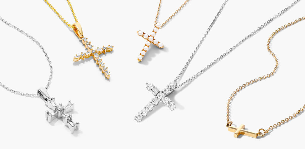 Blessed CZ Cross Necklace | Dainty Gold Jewelry | Truly Blessed Jewels – TBJ