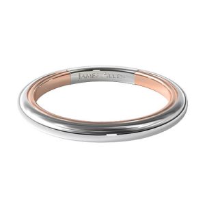 14K Gold Two-Tone 1.8mm Comfort-Fit Wedding Band