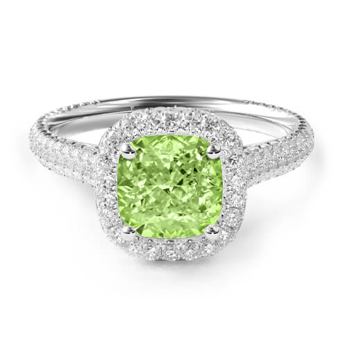 Green diamond ring