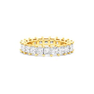 14K Yellow Gold Princess Cut Diamond Eternity Ring (2 CTW H-I / SI1-SI2)
