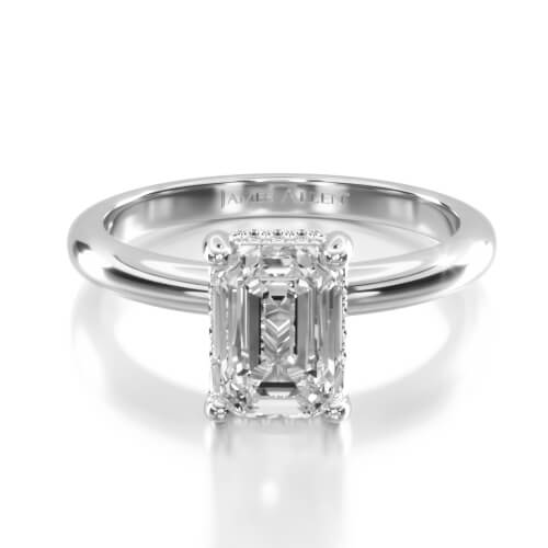 Solitiare Halo Basket Engagement Ring