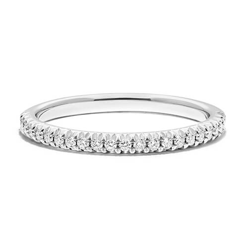 14K White Gold Pavé Matching Wedding Ring