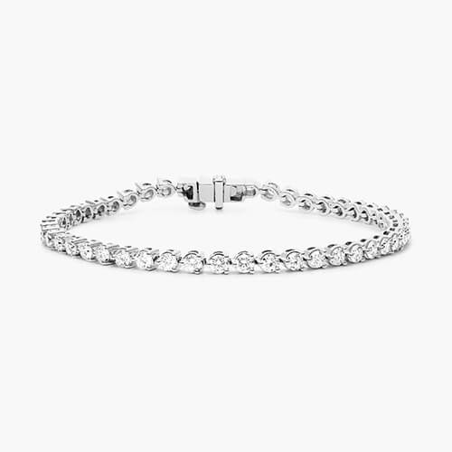 14K White Gold Trellis Diamond Eternity Ring (4 CTW F-G / VS1-VS2)