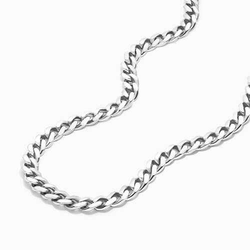 Sterling Silver 5mm Miami Cuban Chain Necklace