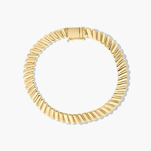 14K Yellow Gold Golden Hour Box Chain Bracelet