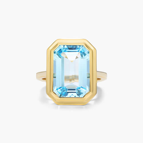 Blue Topaz Cocktail Ring