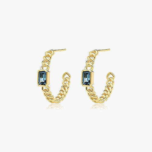 Chain Hoop Earrings