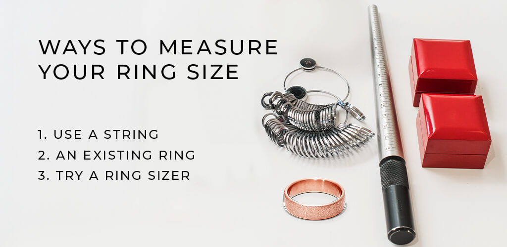 3 ways to measure your ring size
