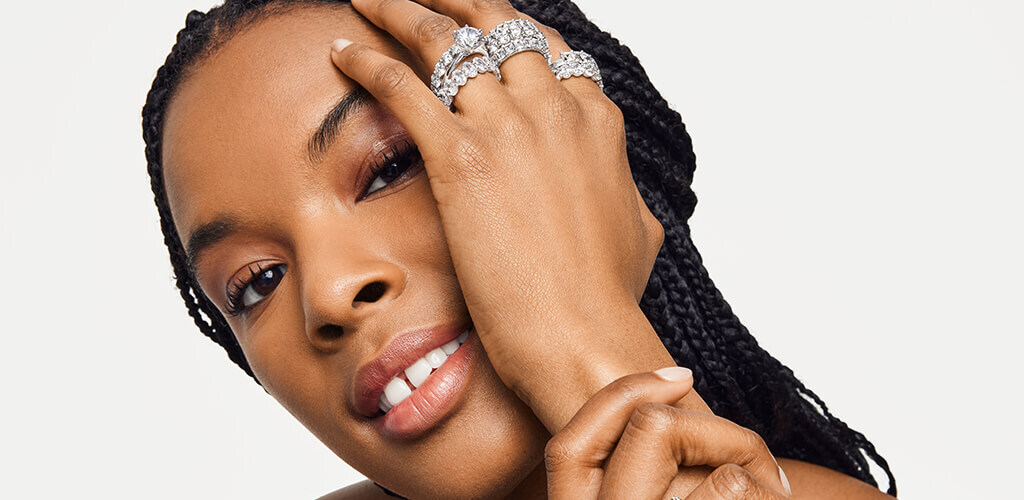 A Model Wearing White Gold Jewelry 2