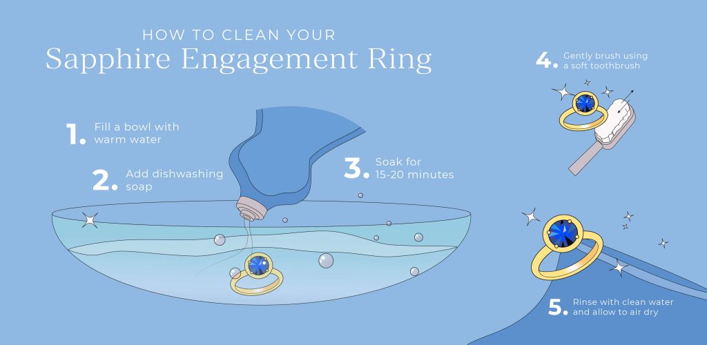 How to Cleaning Your Sapphire Engagement Ring