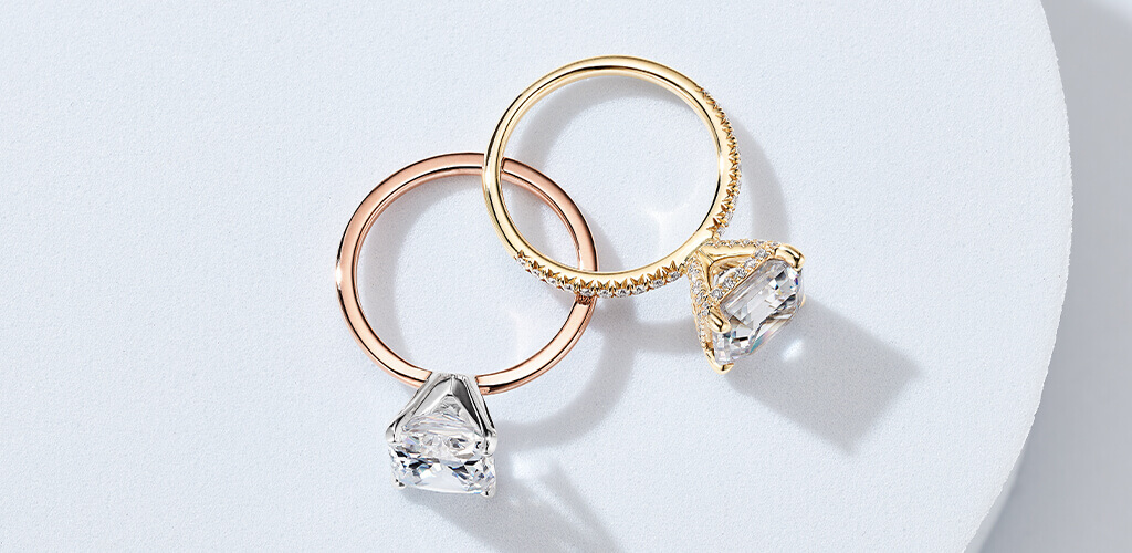 Yellow Gold and Rose Gold rings