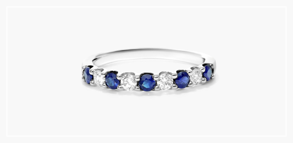 A James Allen sapphire ring.