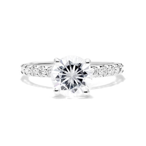 Pavé engagement ring