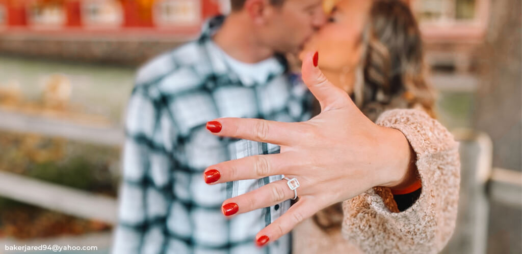 Pavé Halo Diamond Engagement Ring